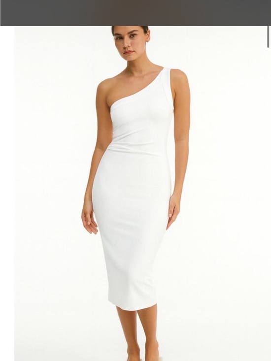 Zara Dresses & Skirts - Zara One-Shoulder White Bodycon Dress